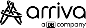 Arriva-logo, Hvid, 500 mm