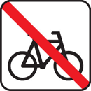 Cykling forbudt