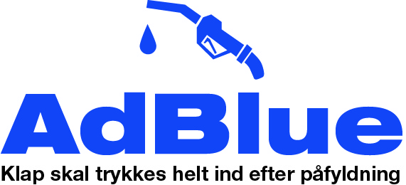 AdBlue med tankpistol 30mm tekst
