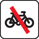 Cykling forbudt